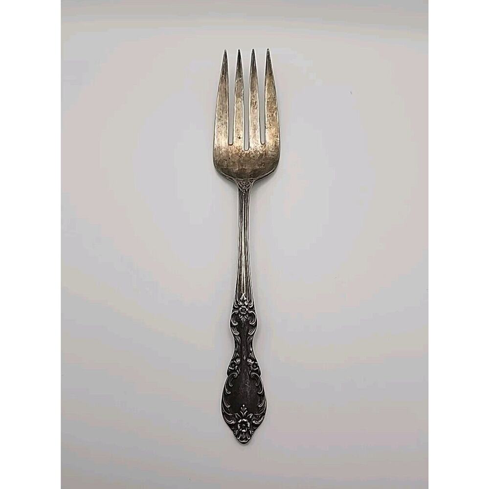GRAND ELEGANCE Wm Rogers Mfg Co Extra Plate Cold Meat Serving Forks Silverplate